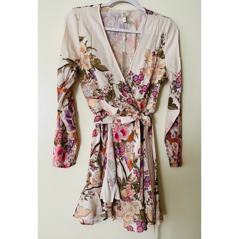 Spell | Blue Skies Wrap Mini Dress